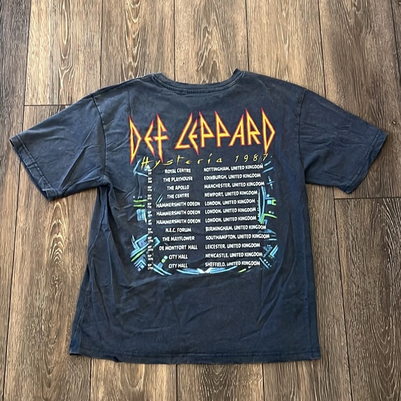Def Leppard Hysteria 1987 Tour Shirt Mens Size Small - Picture 6 of 9
